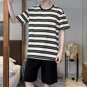 [굿스맨][반팔+반바지] 남성 스트라이프나그랑 잠옷세트 홈웨어 상하세트 3컬러 2026