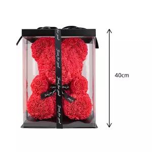 아서아리 장미곰돌이 꽃 로즈 플라워베어 이벤트 선물 40cm