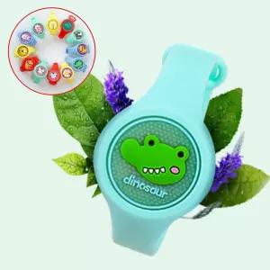 캠핑장모기팔찌 시계형 LED 키즈 어린이 모기기피밴드 벌레퇴치 텐트 주변 낚시 계곡 여름캠핑