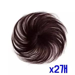 TBZ 정수리 커버 인모 부분가발(레드브라운) x2개