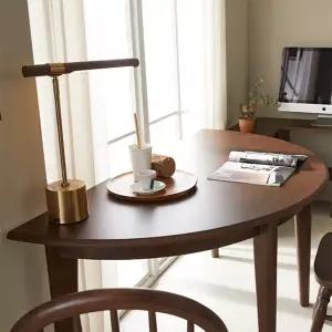 (수도권무료) 반타원 원목 식탁 다용도테이블 1500 MD5411