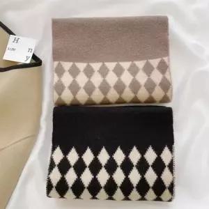 [위드기프트] 아가일 캐시미어 포근한 롱머플러