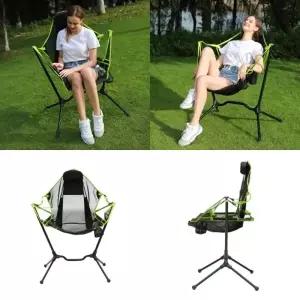 ( )접이식 스윙 캠핑의자 그린 피크닉의자 접이식야외의자