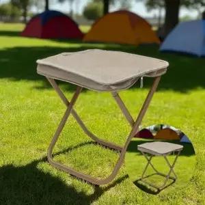 ( )휴대용 접이식의자 2p세트 26cm 베이지 접이식등산의자 간이보조의자