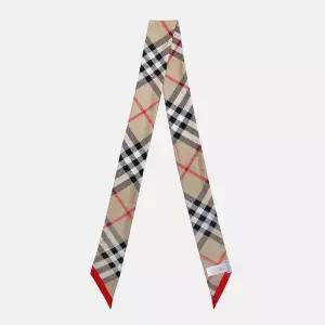 (버버리) 시그니쳐 실크 스카프(8116997)