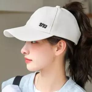 잡화 골프용 런닝 묶음머리 볼캡 똥머리 포니테일 패션 뒤오픈형 야구모자 여성용 여름 캡 운동 시원한