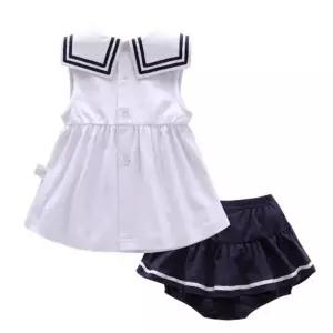 여아 아동 여름 리본  세라복 원피스 세트