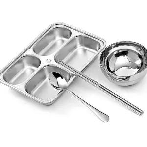 스텐4구식판 VC66NX96 소 유아식판세트 아이식판 급식식판