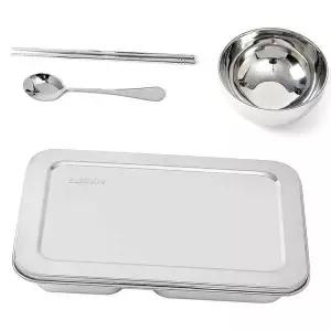 대 JW28PL86 스테인리스 식판 세트 5구식기 급식식판