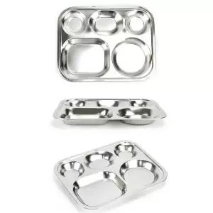 스텐27종 CY41ZC11 유치원 어린이 3찬 식판 29.7x23.2cm 고급형