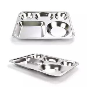 스텐 JE37GD83 27종 단체급식 성인 3찬 식판 36.5x28.5cm 37호