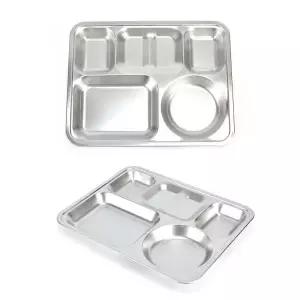 스텐 SR67CD79 27종 단체급식 성인 4찬 식판 37.2x29.2cm 42호