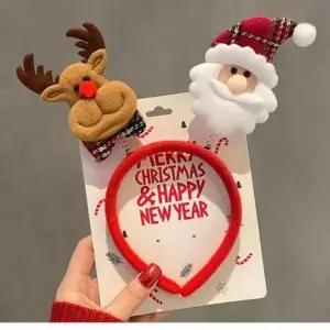 크리스마스 머리띠 소품 코스듐 헤어밴드 악세사리_23932549