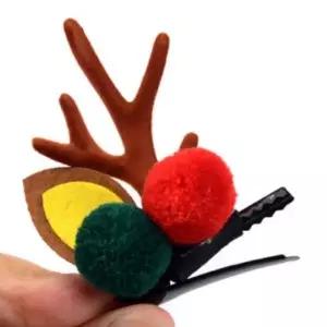 ( )헤어장식 루돌프 크리스마스 머리핀2P 장식 머리핀_23931344