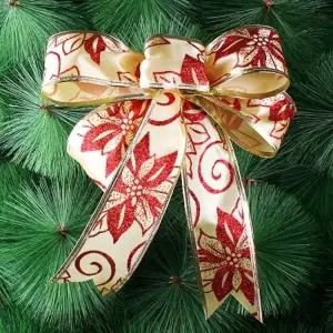 ( )글로리 레드 골드 리본 크리스마스오브제 오너먼트_23933896