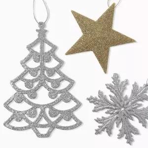 ( )크리스마스 트리 오너먼트 6p 골드앤실버 트리장식_23933922