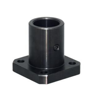 사각 탄소강 블랙 가이드 샤프트 지지대 플랜지 타입 잠금 시트 광택 로드 베이스 브래킷