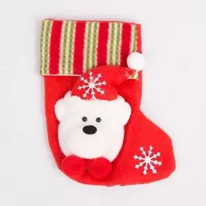 크리스마스 산타 선물 양말 주머니 트리 장식 소품 세트_23935159