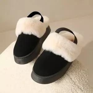 2컬러 여성 따뜻한 털기모 뮬 슬리퍼 ZG-UGK66