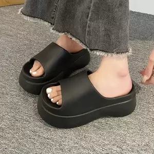 플랫폼 쿠션 2컬러 여성 심플 슬리퍼 ZG-M017