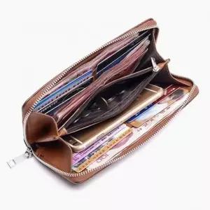 WL 대용량 손지갑 지퍼 동전지갑 지폐 남성지퍼장지갑