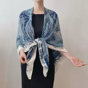 여자 망토 패턴 감각 골져스 클래식 스카프