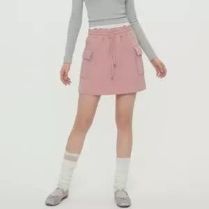 여성 하이웨스트 카고 밴딩 포켓 치마 미니 스커트