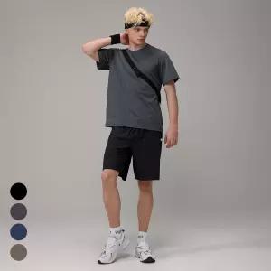 에버라스트 남자 여름 5부 반바지 스트라이프 팬츠