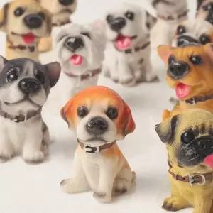 피규어 세트 강아지 모형 인테리어 소품 미니어처 12P 꾸미기 장식 테라리움 화분