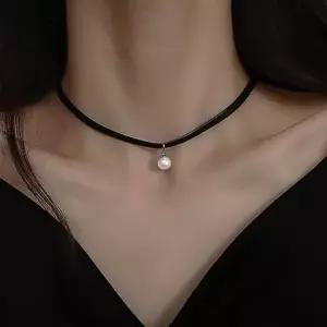 (색상 1type)미니 진주 초커 목걸이 레이어드 여성 심플 패션