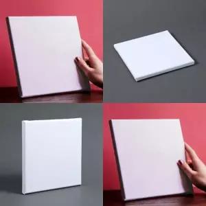 ( )린넨 유화 캔버스 20x20cm 미술시간 미니캔버스 학교용품