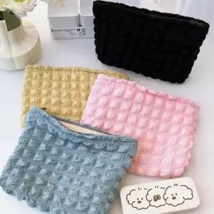 여자 데일리 회사원 사각 컬러 멀티 파우치 미니 백