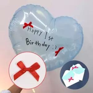 ( )장식 미니 리본완제품 레드 100P 리본소품 꾸미기리본 데코리본