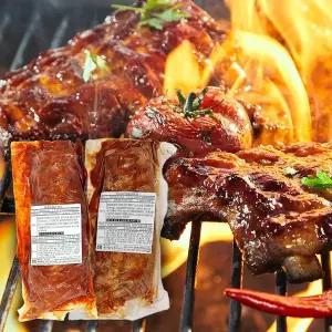 [더조은푸드][케이쿡]바베큐 폭립 알뜰형 오리지날맛 500g+매콤한맛 500g