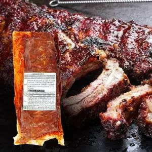 [더조은푸드][케이쿡]바베큐 폭립 알뜰형 (매콤한맛) 500g x 4팩