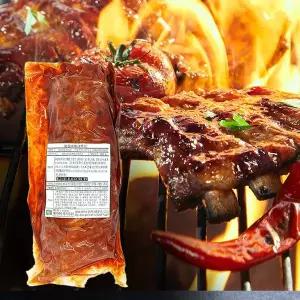 [더조은푸드][케이쿡]바베큐 폭립 알뜰형 (매콤한맛) 500g x 6팩