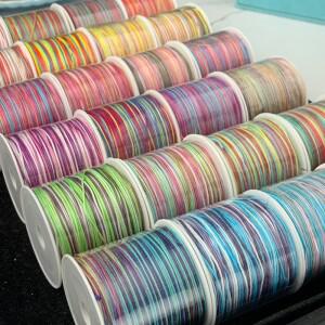 72  옥색 실로 수동 엮은 점차 색이 변하는 로프 용선 축제용  DIY 팔찌 목걸이 펜던트