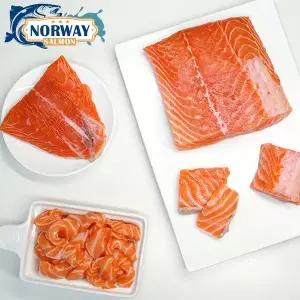 [더조은푸드][더조은] 노르웨이 연어 필렛 냉장 생연어 500g 내외 (와사비 간장소스 65g 증정)