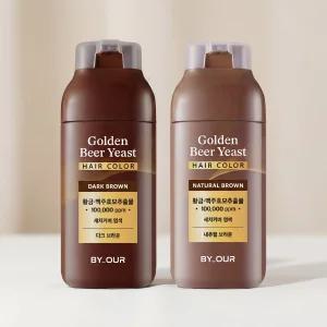 바이아우어 맥주효모 염색제 간편 홈 셀프 새치커버 1개