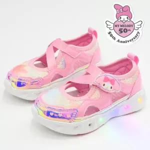 마이멜로디 정품 생일선물 산리오 여름 마멜 메쉬 여아 LED 운동화