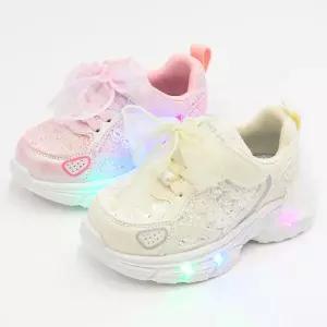 샤랄라리본 키즈 불빛 생일선물 등원 공주 여아 LED 운동화