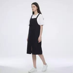 KARRA (77까지)싱글포켓롱멜빵원피스_A6M0124