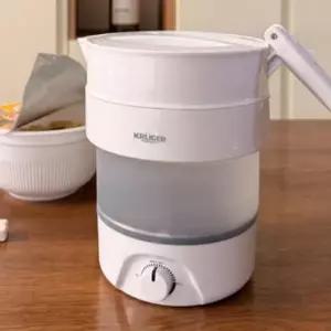 ( )캠핑 여행용 접이식 전기포트 전기주전자 미니 폴딩포트