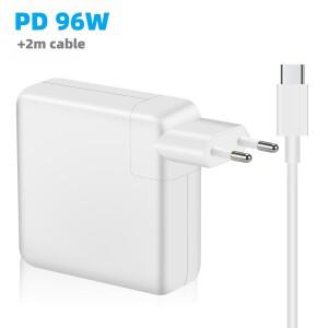 96W 맥북 호환 충전기 노트북 USB-C 전원 어댑터 프로 M1 M2 에어 A2337 A1706 공급 고속