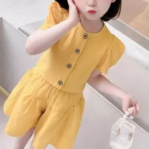 여아 유아 여름 퍼프 반팔 반바지 상하복 등원룩