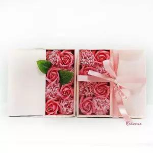 핑크 돈꽃상자 카네이션 용돈박스 플라워 비누꽃 장미 플라워용bcd607