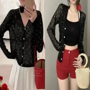 여성 5컬러 봄 여름 얇은 니트 땡땡이가디건 여성 가디건 니트 여름 긴팔