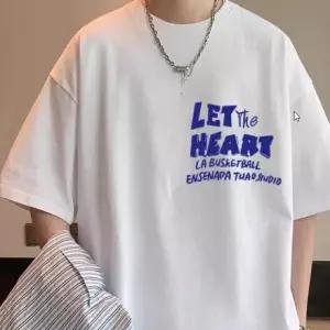 그래픽 내추럴 로고 남친룩 트렌디 데일리 체형커버 오버핏 여름 프린팅 레터링 캐주얼 스트릿