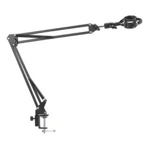 (타입 블랙)탁상용 마이크 쇼크 마운트 거치대 안정적인 음질 지원 스탠드 테이블 홀더 접이식 각도