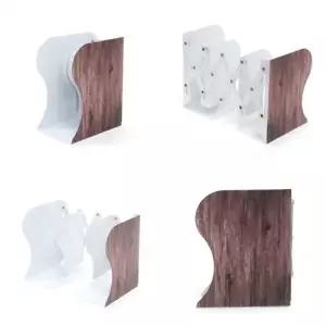 ( )접이식 책꽂이 다크 간이책꽂이 책상책꽂이